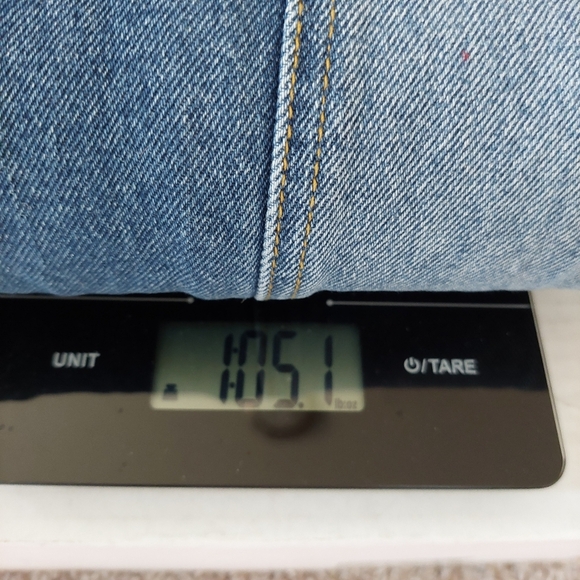 Milk it Mixed Two Tone Denim Flare Leg Jeans Size 26 - Picture 11 of 11